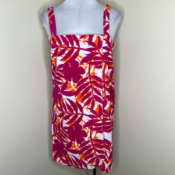 Secret Treasures Towel Wrap SM Pool Beach Vacation Plush Terry Tropical Cover Up - Picture 1 of 9